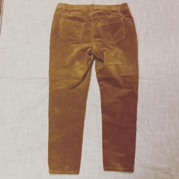Pennington slightly curvy Carmel brown corduroy pants - Picture 3 of 4